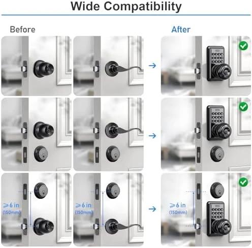 Smart Keyless Entry Door Lock with Knob and Keypad — Smart Lock, ApeStellar