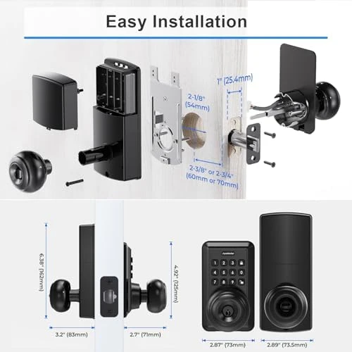 Smart Keyless Entry Door Lock with Knob and Keypad — Smart Lock, ApeStellar