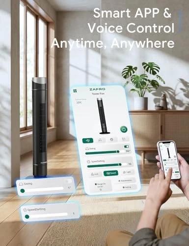 Smart Tower Fan — Smart Fan, ZAFRO