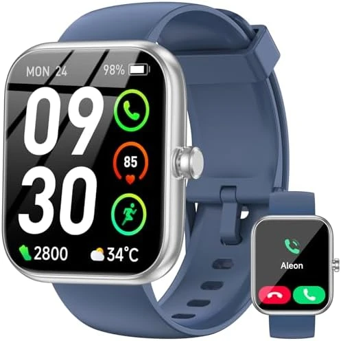 Smart Watch with Alexa Built-in, HD Touchscreen Fitness Tracker — Smart Watch, BOOOMIC