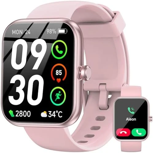 Smart Watch with Alexa Built-in, HD Touchscreen Fitness Tracker — Smart Watch, BOOOMIC