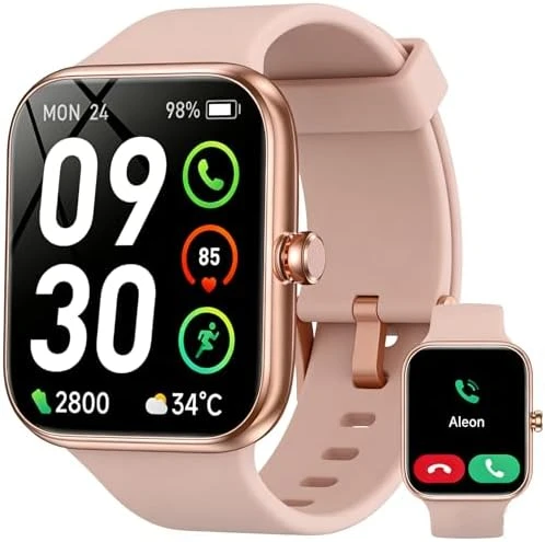 Smart Watch with Alexa Built-in, HD Touchscreen Fitness Tracker — Smart Watch, BOOOMIC