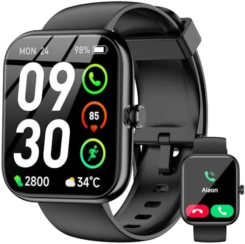 Smart Watch with Alexa Built-in, HD Touchscreen Fitness Tracker — Smart Watch, BOOOMIC