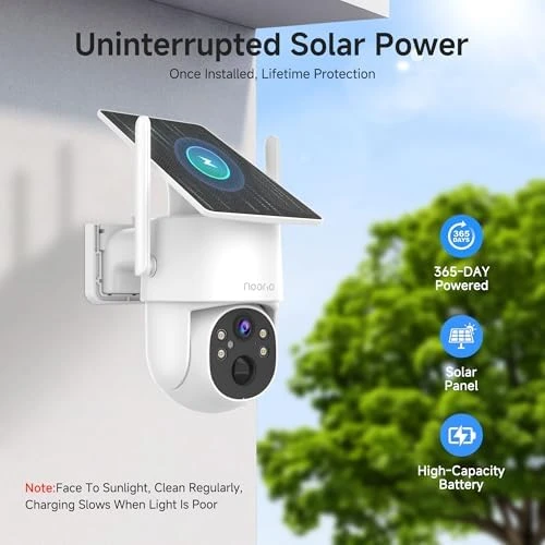 Solar Security Camera Wireless Outdoor — Security Camera, Noorio
