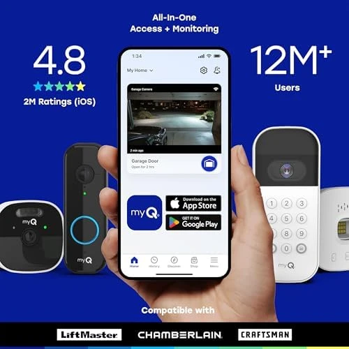 Video Doorbell with 2K Camera, Color Night Vision, and Motion Detection — Video Doorbell, CHAMBERLAIN