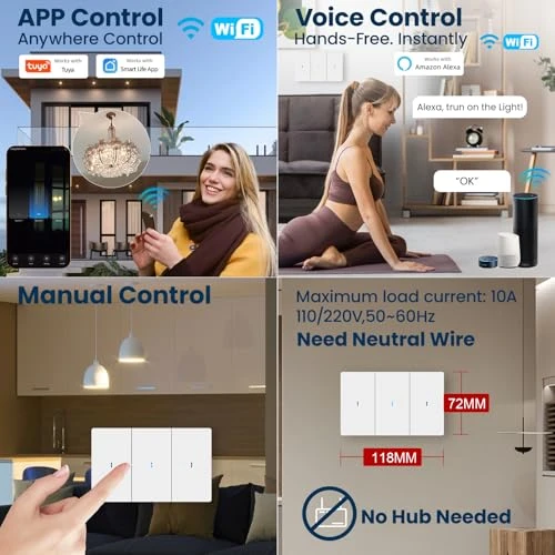 WiFi Light Switch — Smart Switch, LOUYSGEN