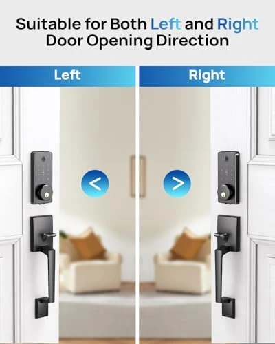WiFi Smart Door Lock Set with Keypad and Fingerprint — Smart Lock, BlackSmith