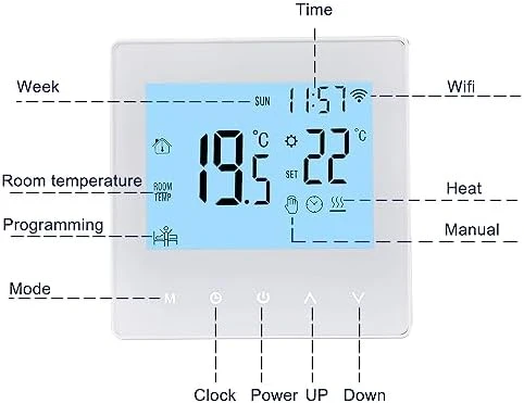 WiFi Thermostat for Electric Heating — Smart Thermostat, Aoresac