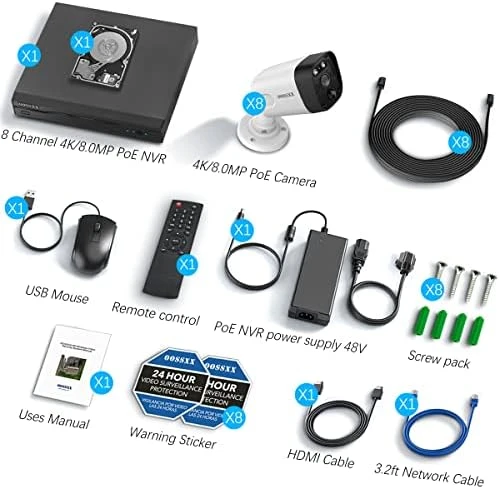 Wired Outdoor Security Camera System — Security Camera, OOSSXX