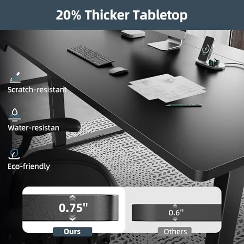 Adjustable Standing Desk with Cable Management and Accessories — Standing Desk, DeskShow