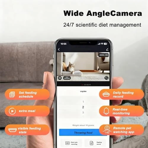 Automatic Pet Feeder with Camera and Voice Recorder — Automatic Pet Feeder, AQPU