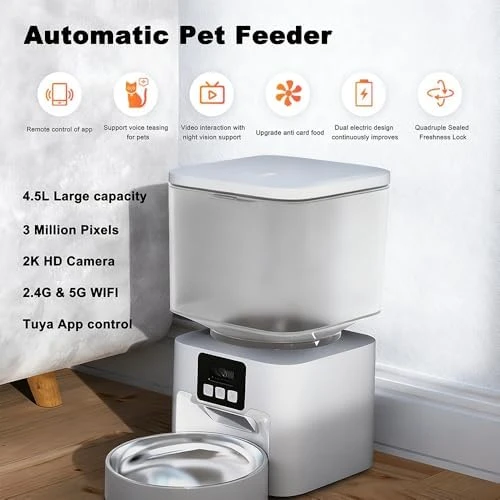 Automatic Pet Feeder with Camera and Voice Recorder — Automatic Pet Feeder, AQPU