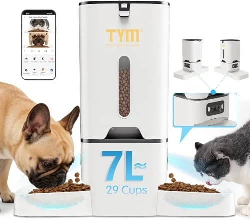 Dual Automatic Cat Feeder for 2 Cats — Automatic Pet Feeder, TYM