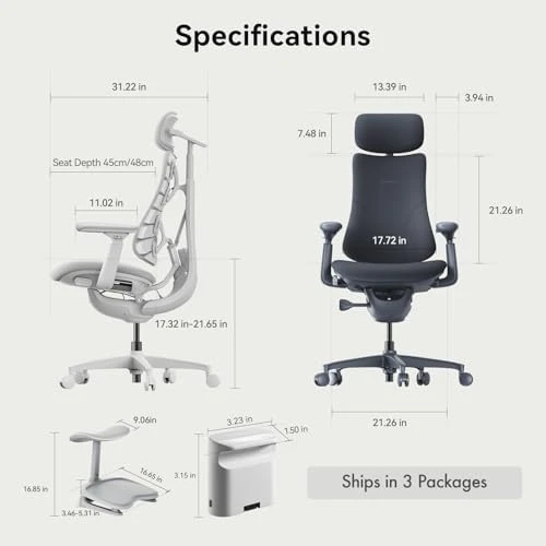 Dynamic Ergonomic Desk Chair with StepSync Footrest and Extra Battery Bundle — Smart Chairs, LiberNovo
