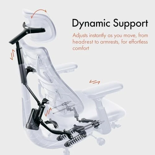 Dynamic Ergonomic Desk Chair with StepSync Footrest and Extra Battery Bundle — Smart Chairs, LiberNovo