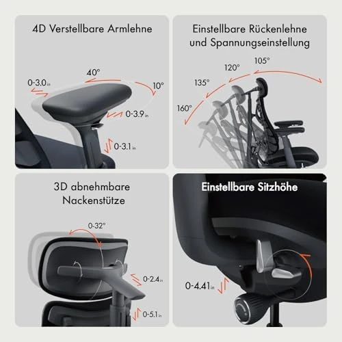 Dynamic Ergonomic Desk Chair with StepSync Footrest and Extra Battery Bundle — Smart Chairs, LiberNovo