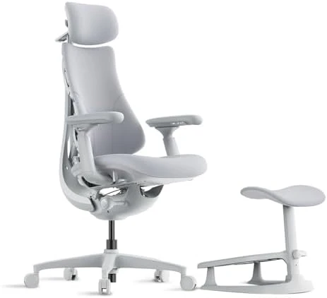 Dynamic Ergonomic Desk Chair with StepSync Footrest and Extra Battery Bundle — Smart Chairs, LiberNovo