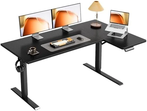 Electric L Shaped Standing Desk — Standing Desk, OffiGo