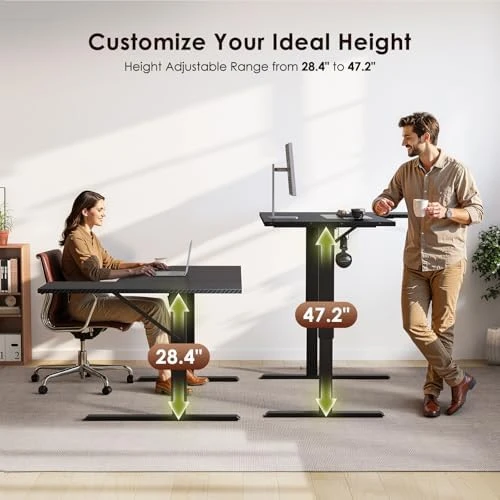 Electric L Shaped Standing Desk — Standing Desk, OffiGo
