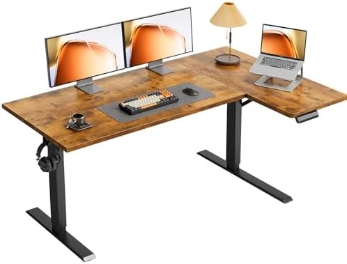 Electric L Shaped Standing Desk — Standing Desk, OffiGo