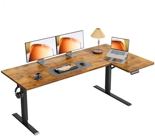 Electric L Shaped Standing Desk — Standing Desk, OffiGo