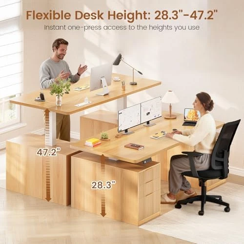 Electric Standing Desk with 6 Drawers — Standing Desk, SEDETA