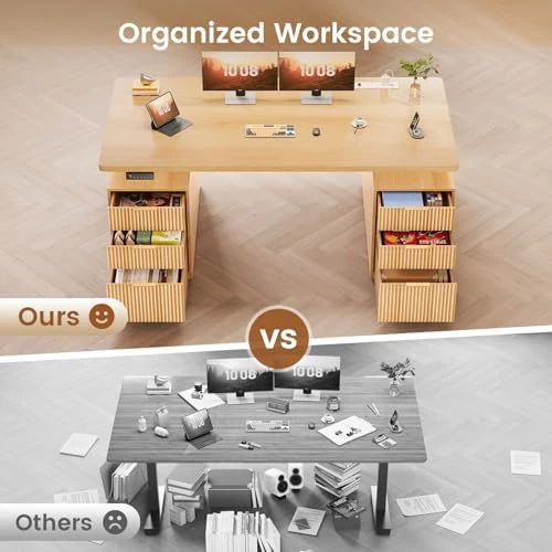 Electric Standing Desk with 6 Drawers — Standing Desk, SEDETA