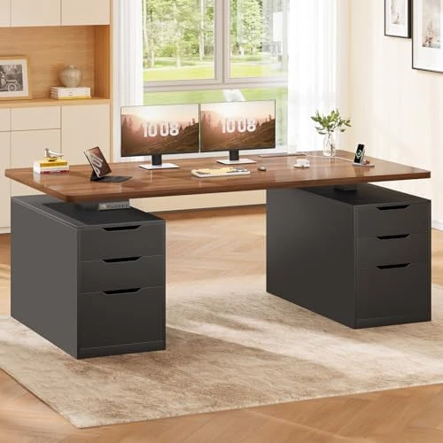Electric Standing Desk with 6 Drawers — Standing Desk, SEDETA