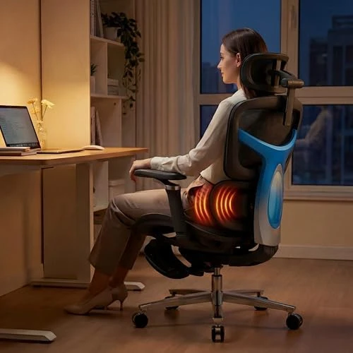 Ergonomic Office Chair with Footrest & 3D Massage Lumbar Support — Smart Chairs, COTYFLY