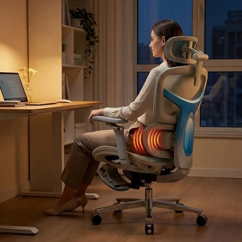 Ergonomic Office Chair with Footrest & 3D Massage Lumbar Support — Smart Chairs, COTYFLY