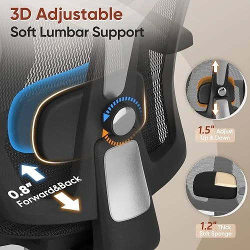 Ergonomic Office Chair with Footrest — Smart Chairs, SUNNOW