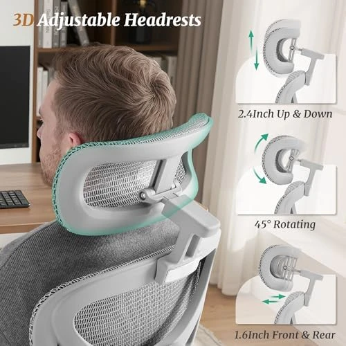 Ergonomic Office Chair with Footrest — Smart Chairs, Cozyman