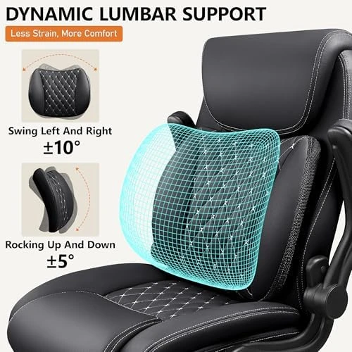 Ergonomic Office Chair with Lumbar Support and Flip-Up Armrests — Smart Chairs, BESTFAIR