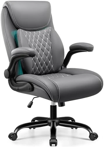 Ergonomic Office Chair with Lumbar Support and Flip-Up Armrests — Smart Chairs, BESTFAIR