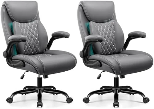 Ergonomic Office Chair with Lumbar Support and Flip-Up Armrests — Smart Chairs, BESTFAIR