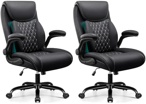 Ergonomic Office Chair with Lumbar Support and Flip-Up Armrests — Smart Chairs, BESTFAIR