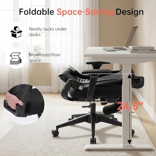 Foldable Office Chair with Foot Rest — Smart Chairs, HForesty