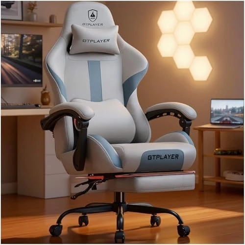 Gaming Chair with Foot Rest & Pocket Spring Cushion — Smart Chairs, GTPLAYER