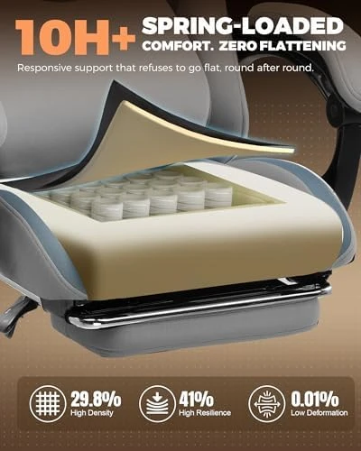 Gaming Chair with Foot Rest & Pocket Spring Cushion — Smart Chairs, GTPLAYER