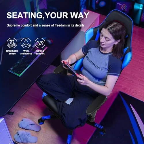 Gaming Chair with Footrest — Smart Chairs, GTPLAYER