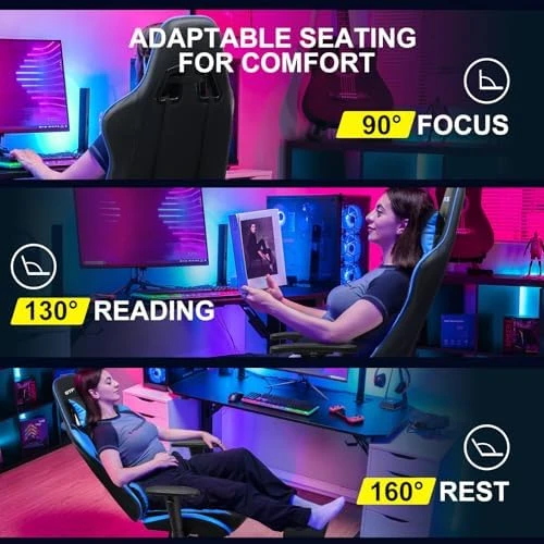 Gaming Chair with Footrest — Smart Chairs, GTPLAYER