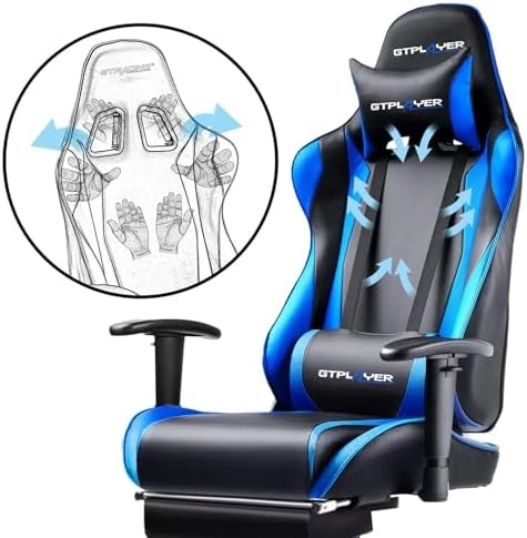 Gaming Chair with Footrest — Smart Chairs, GTPLAYER