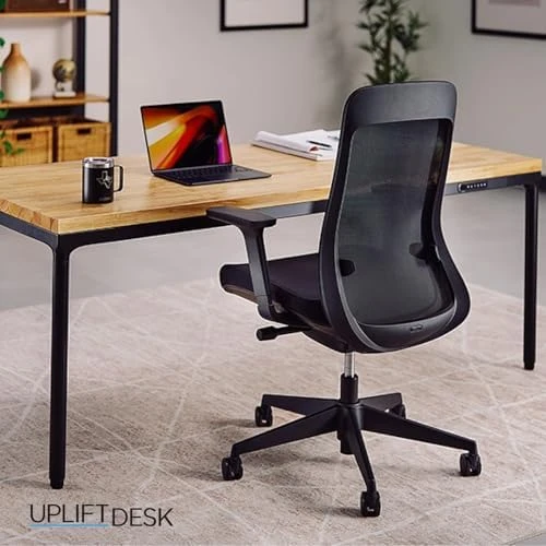 High Back Ergonomic Office Chair with Lumbar Support, Mesh Back, 4D Armrests, and 40° Recline — Smart Chairs, UPLIFT DESK