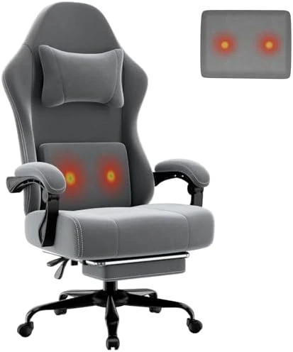 Massage Gaming Chair with Lumbar Support and Footrest — Smart Chairs, HOTOSYCH