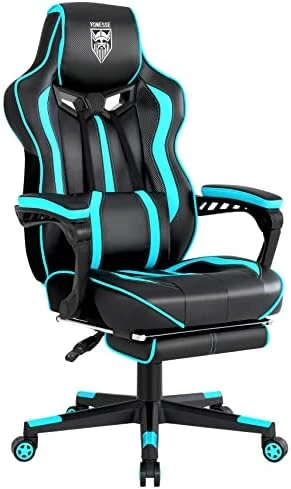 Reclining Gaming Chair with Footrest and Massage — Smart Chairs, Vonesse