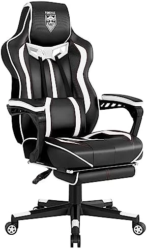 Reclining Gaming Chair with Footrest and Massage — Smart Chairs, Vonesse