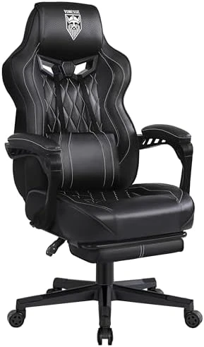 Reclining Gaming Chair with Footrest and Massage — Smart Chairs, Vonesse