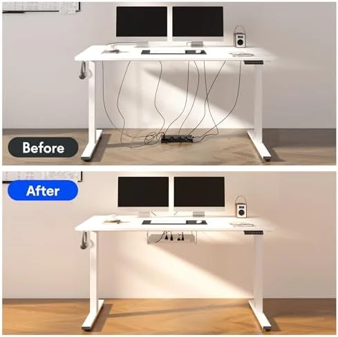 Whole-Piece Standing Desk with Clamp Power Strip — Standing Desk, FLEXISPOT