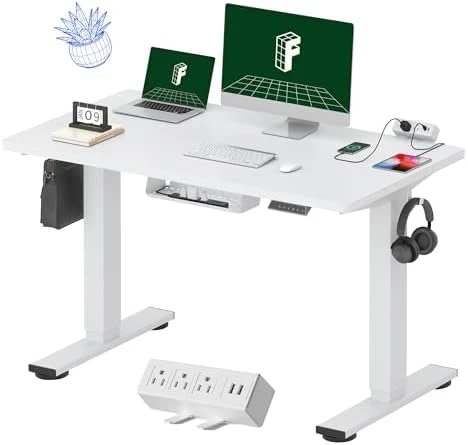 Whole-Piece Standing Desk with Clamp Power Strip — Standing Desk, FLEXISPOT