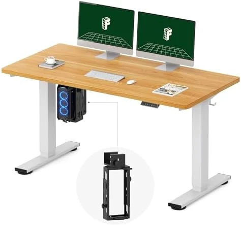Whole-Piece Standing Desk with Clamp Power Strip — Standing Desk, FLEXISPOT